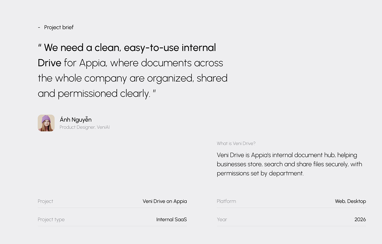 Veni Drive | SaaS Dashboard | UI/UX Case Study Image 0