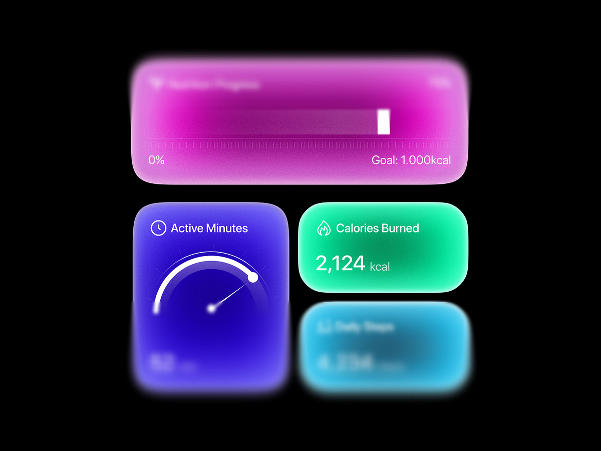 Smart Health Tracking App UI Image 1