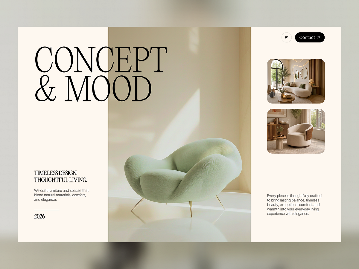 Lunéra – Luxury Furniture Landing Page