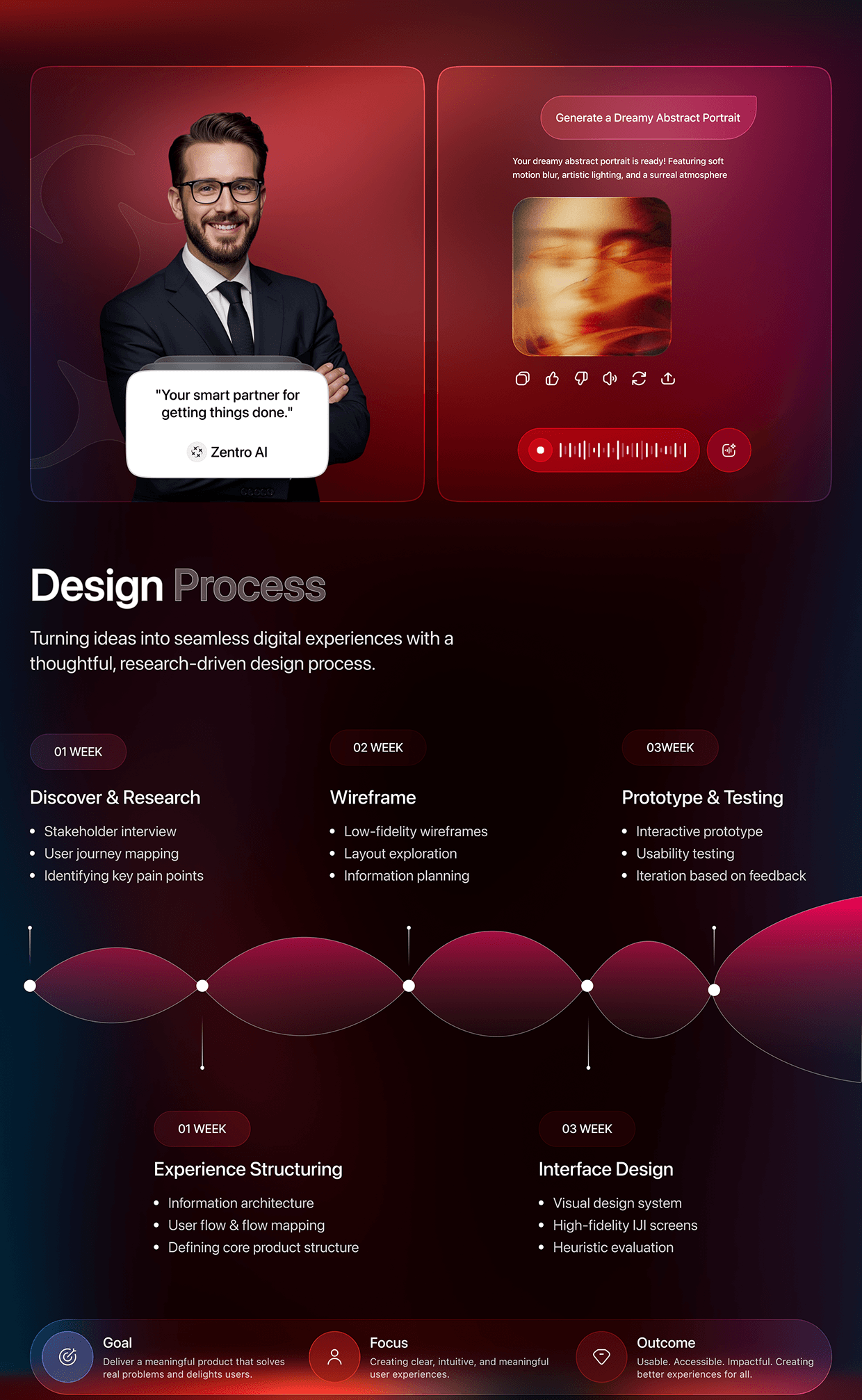 Zentro Al — AI Assistant Mobile App UI/UX Image 2