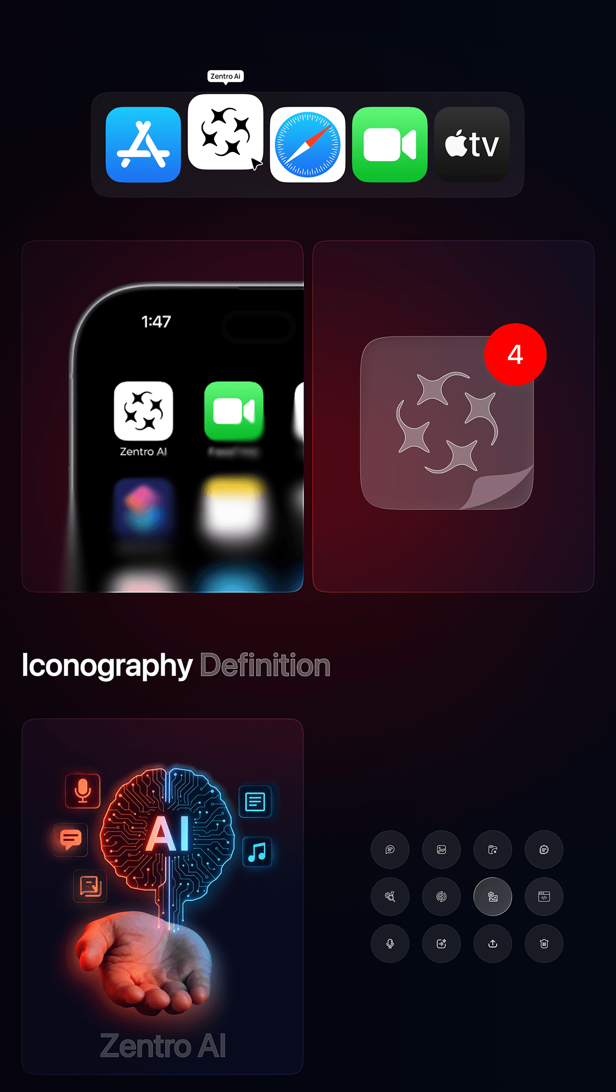 Zentro Al — AI Assistant Mobile App UI/UX Image 6