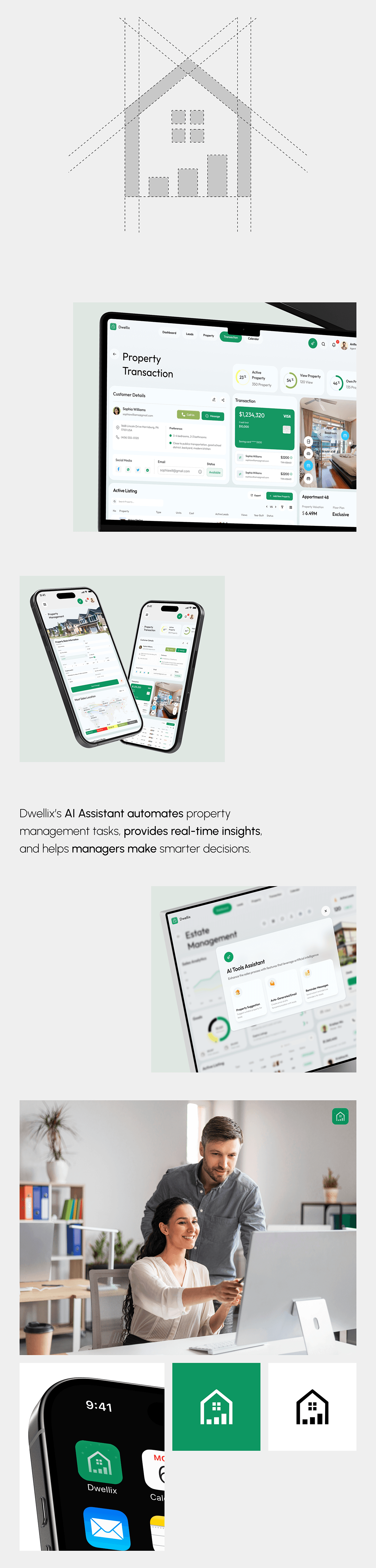 Luxury Real Estate CRM Management UI/UX Design Image 1