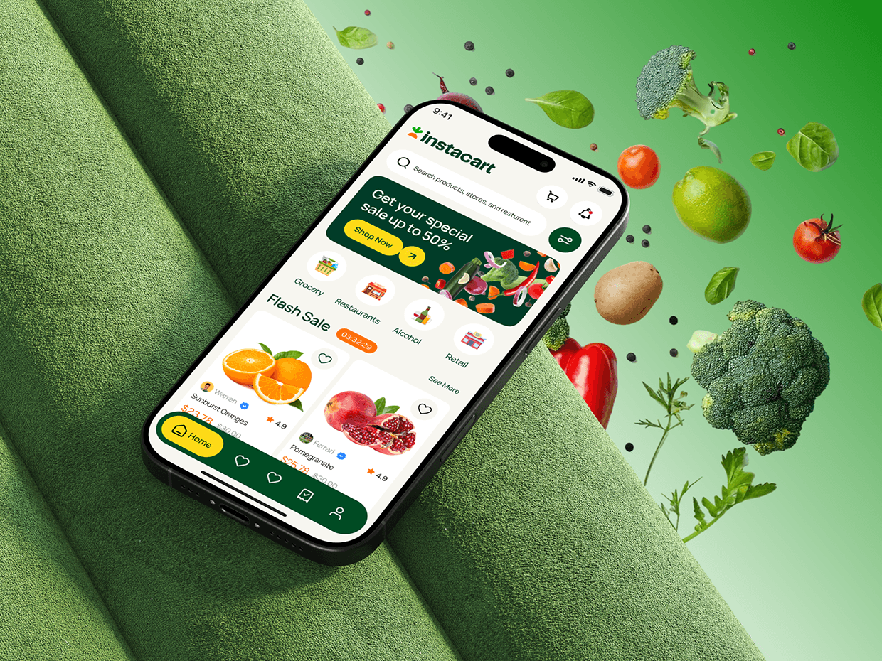 Instacart - AI E-Commerce Shopping & Delivery App UI/UX Image 0