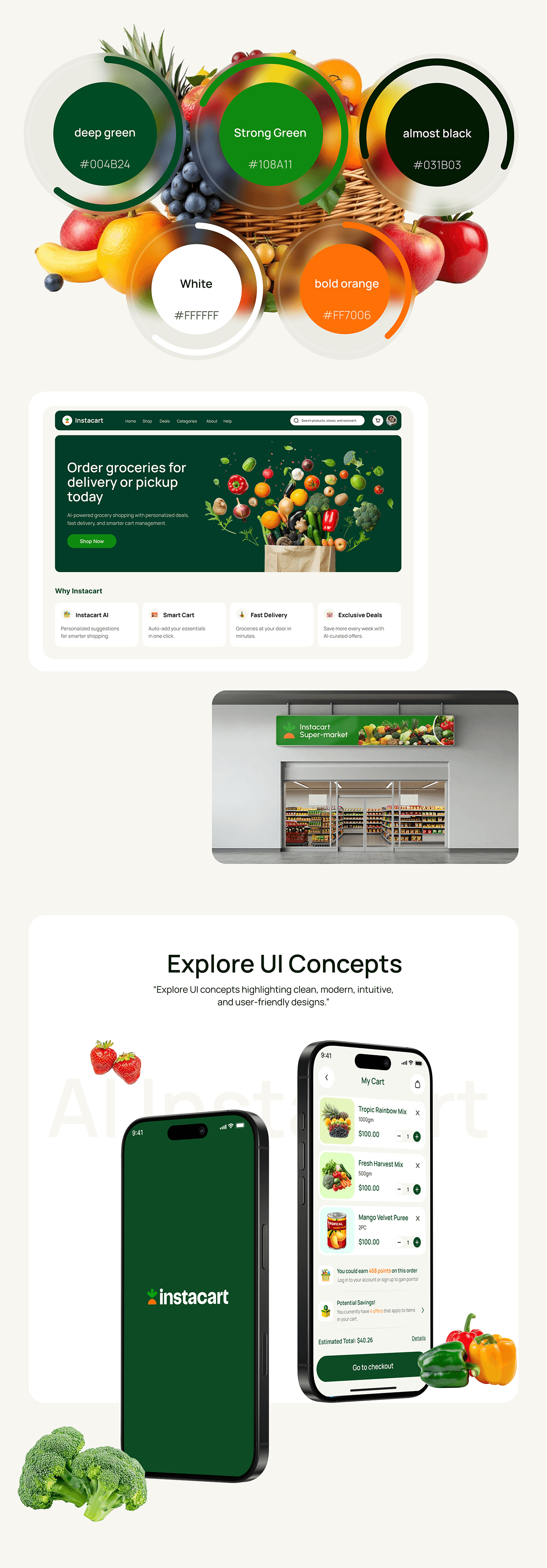 Instacart - AI E-Commerce Shopping & Delivery App UI/UX Image 4