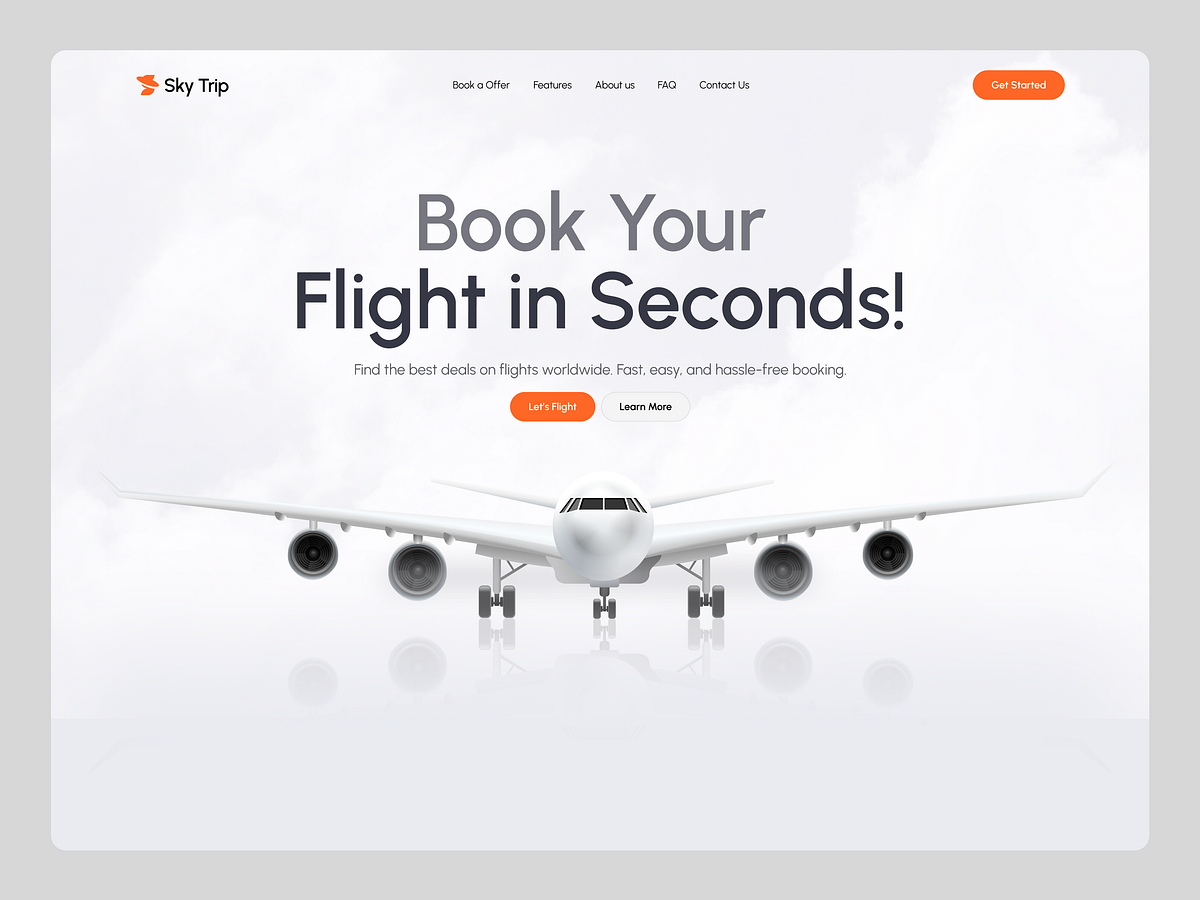 Flight Booking Landing Page