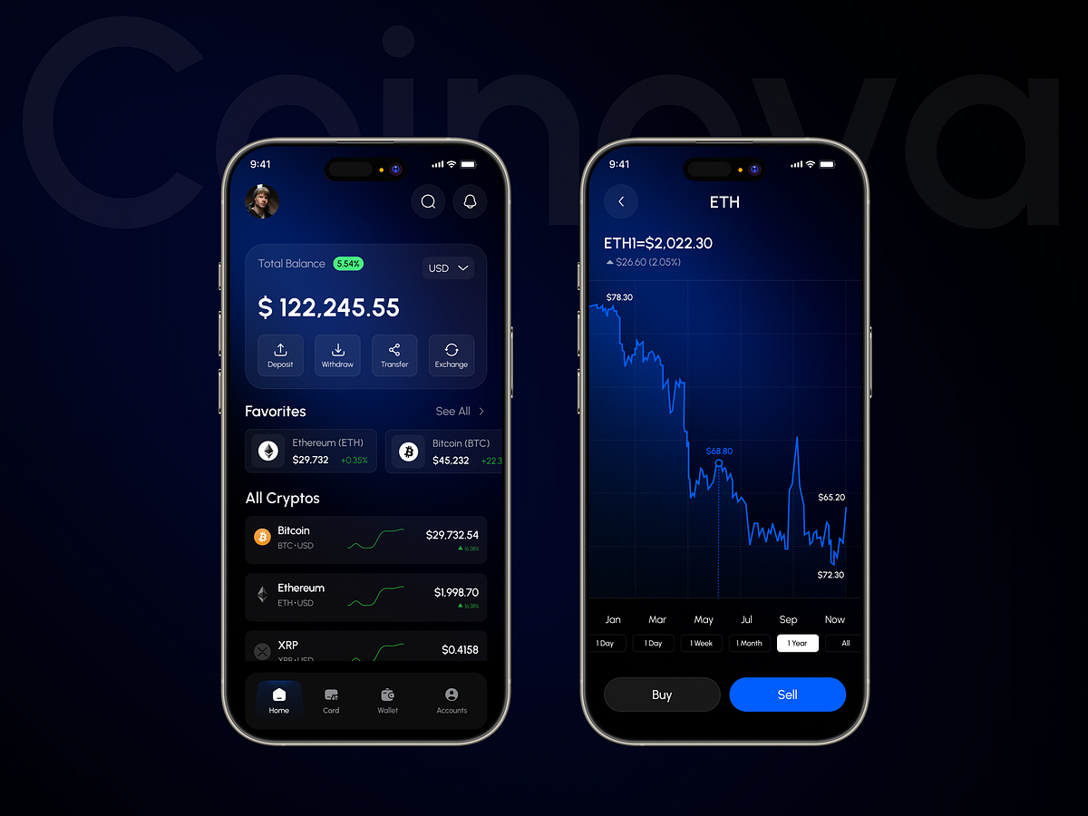 Crypto Mobile App UI Design Image 0