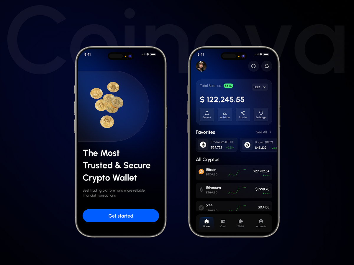 Crypto Mobile App UI Design Image 1