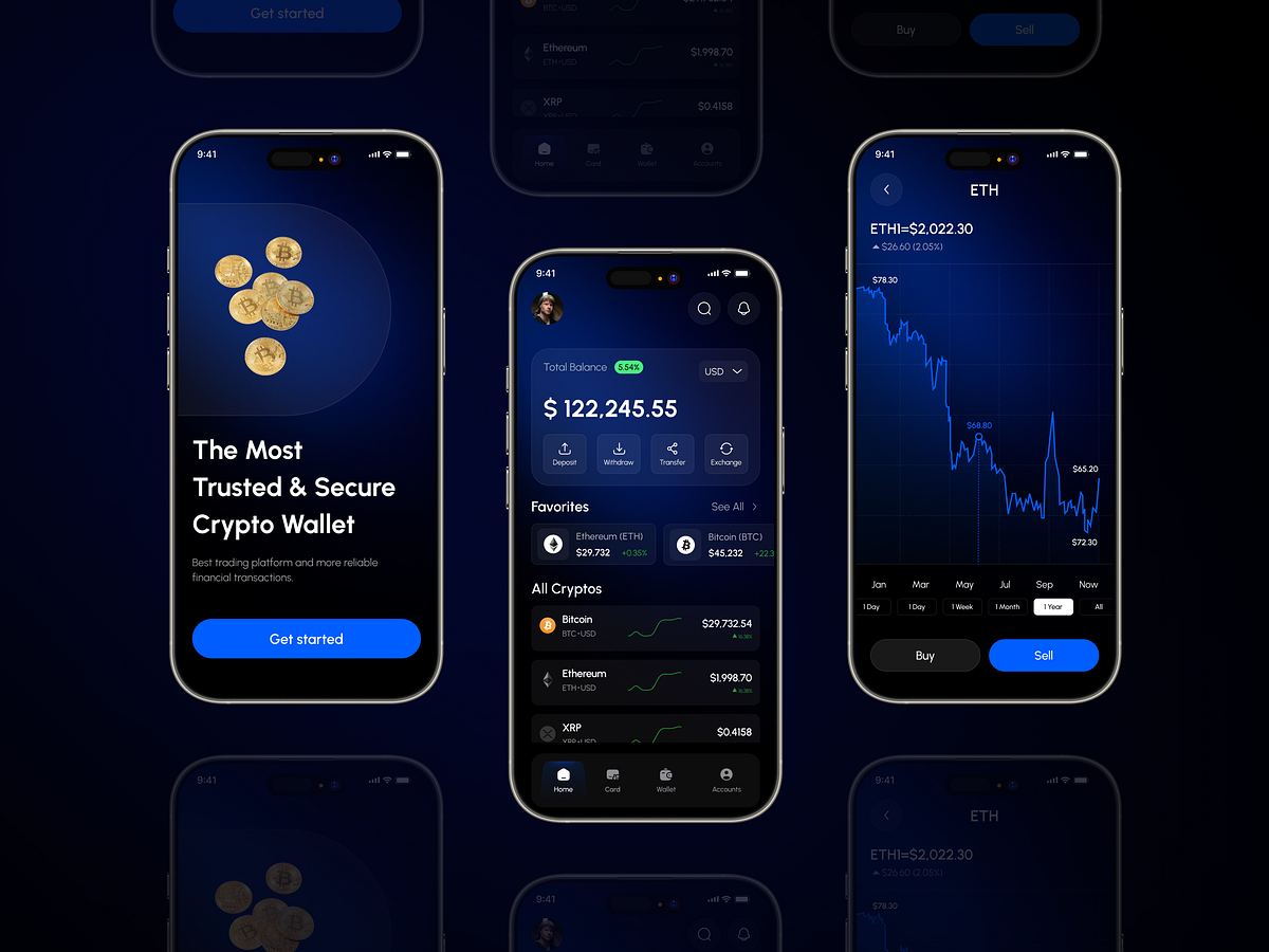 Crypto Mobile App UI Design Image 2