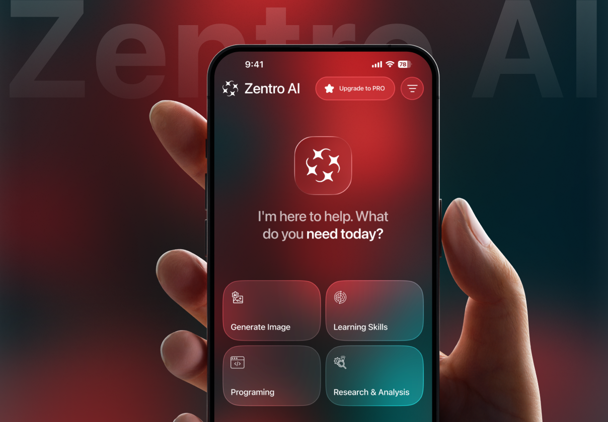 Zentro AI — Next-Gen AI Assistant Experience UI Kit