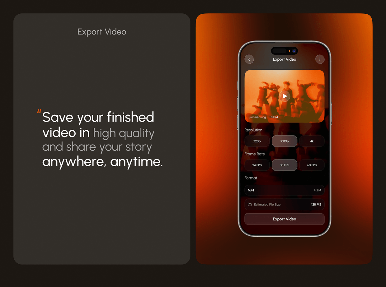 AI Video Editor APP UI UX | Mobile App | Website Design Image 12