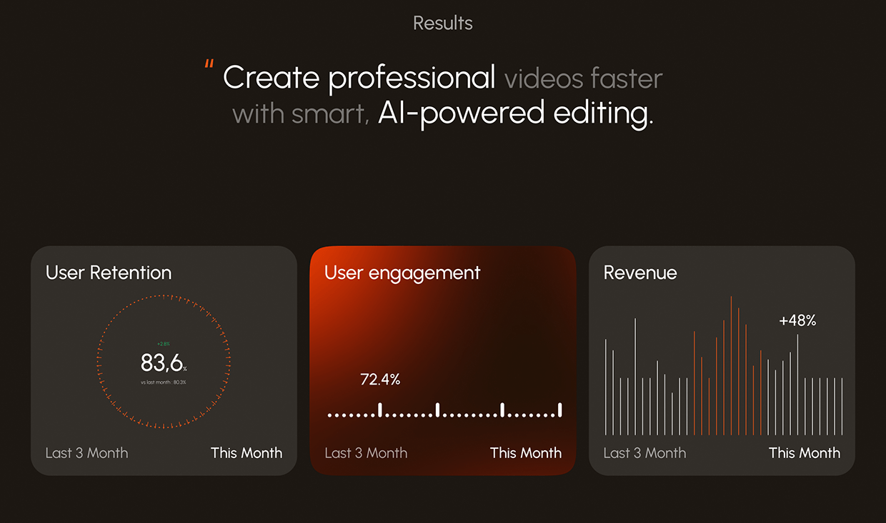 AI Video Editor APP UI UX | Mobile App | Website Design Image 22
