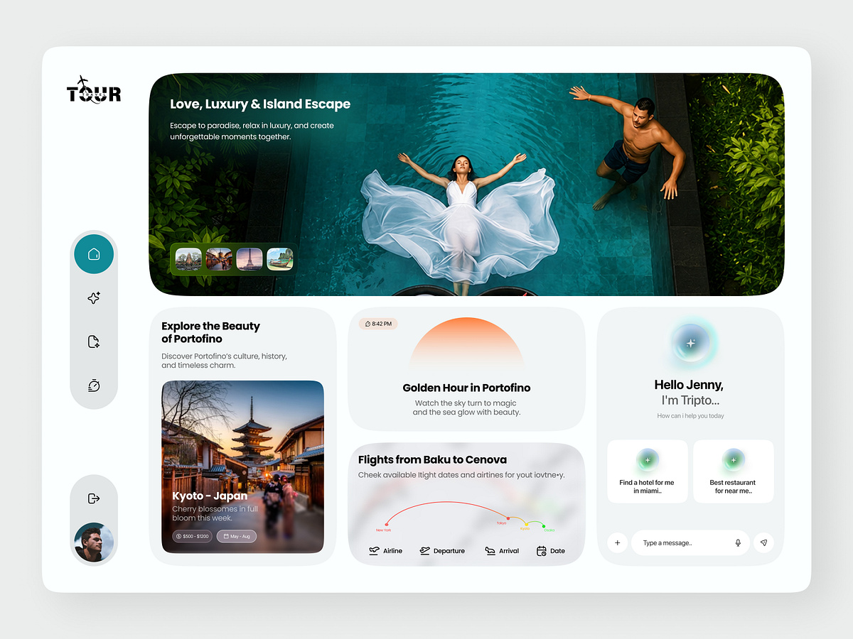 AI Travel Planner Website Design Image 0