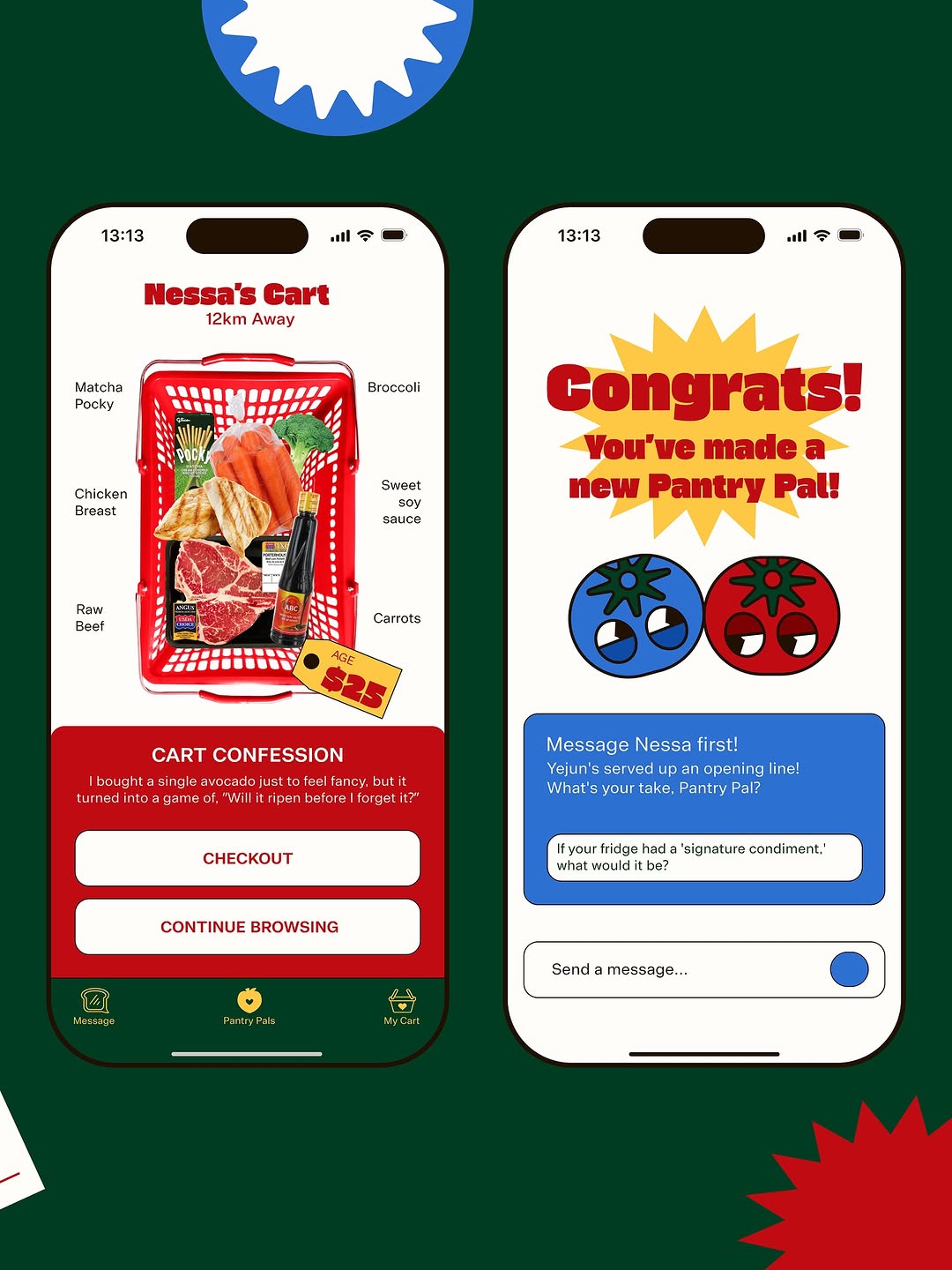 [BRANDING] Cartful; The real dating app we all need 🤭

#twosleepyheads #branding #cartful #grocerystore #twosleepyheadsbranding Image 2