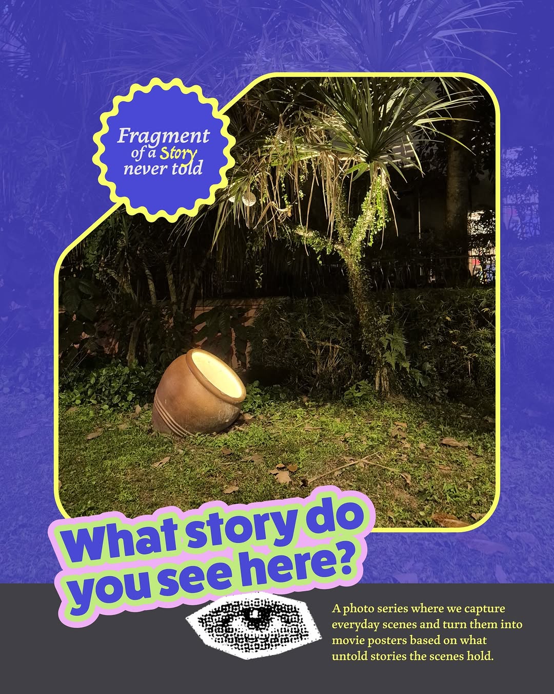 [Fragment of a story never told]

What story do you see here? 🗺️ Would you watch this? 

The Hidden Cauldron

Hidden in a crevice in the world, there is an unassuming cauldron, originally meant to store the vast riches and magic from a world gone by, it is now relegated to merely decoration, laying there waiting to be revealed and unlocked to have it’s contents be released into the world. This legend possesses a group of young kids to travel all throughout the country to find it, a series of puzzles, tests and riddles brings our characters on a journey of adventure, misguided magic use, and chaotic fun.

📸 by @thatmissingshot 
🎨 by @two.sleepyheads 

#FOASNT #creativeart #socialmediaagency graphicdesign photography thatmissingshot twosleepyheads