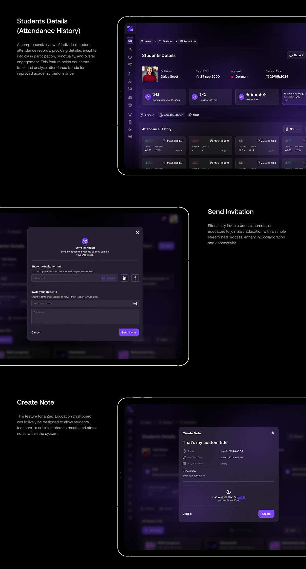 ZAIC Education – Smart Student Management System Image 24