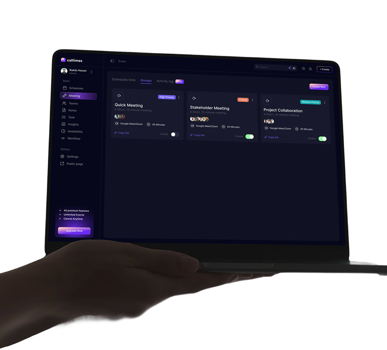 Caltimes | AI Meeting | UI UX | Web App | Sleeko Studio Image 8