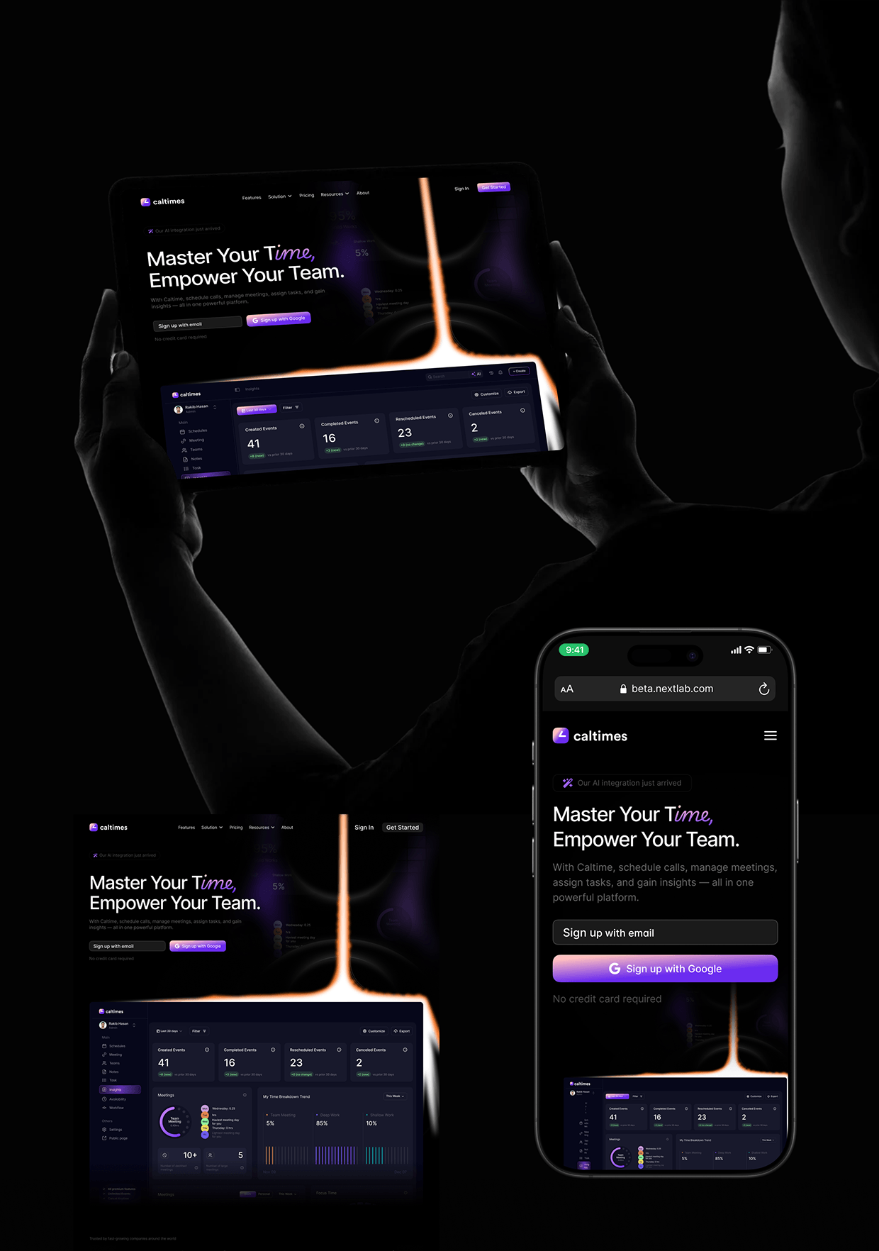 Caltimes | AI Meeting | UI UX | Web App | Sleeko Studio Image 14