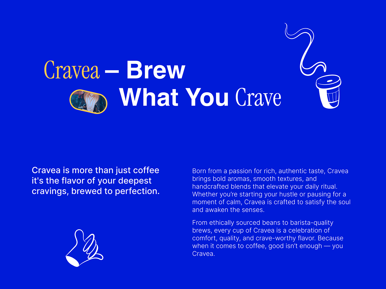 CRAVEA | Coffee Brand Identity & Packaging | Case Study Image 0