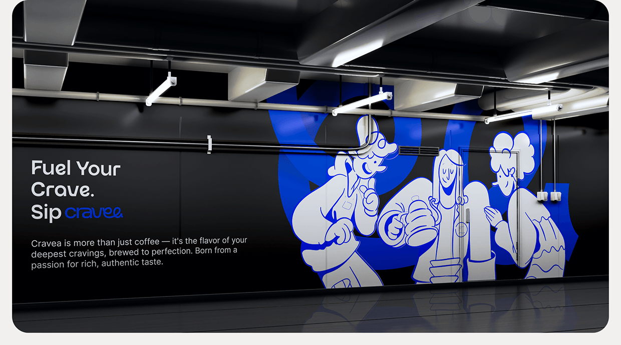 CRAVEA | Coffee Brand Identity & Packaging | Case Study Image 3