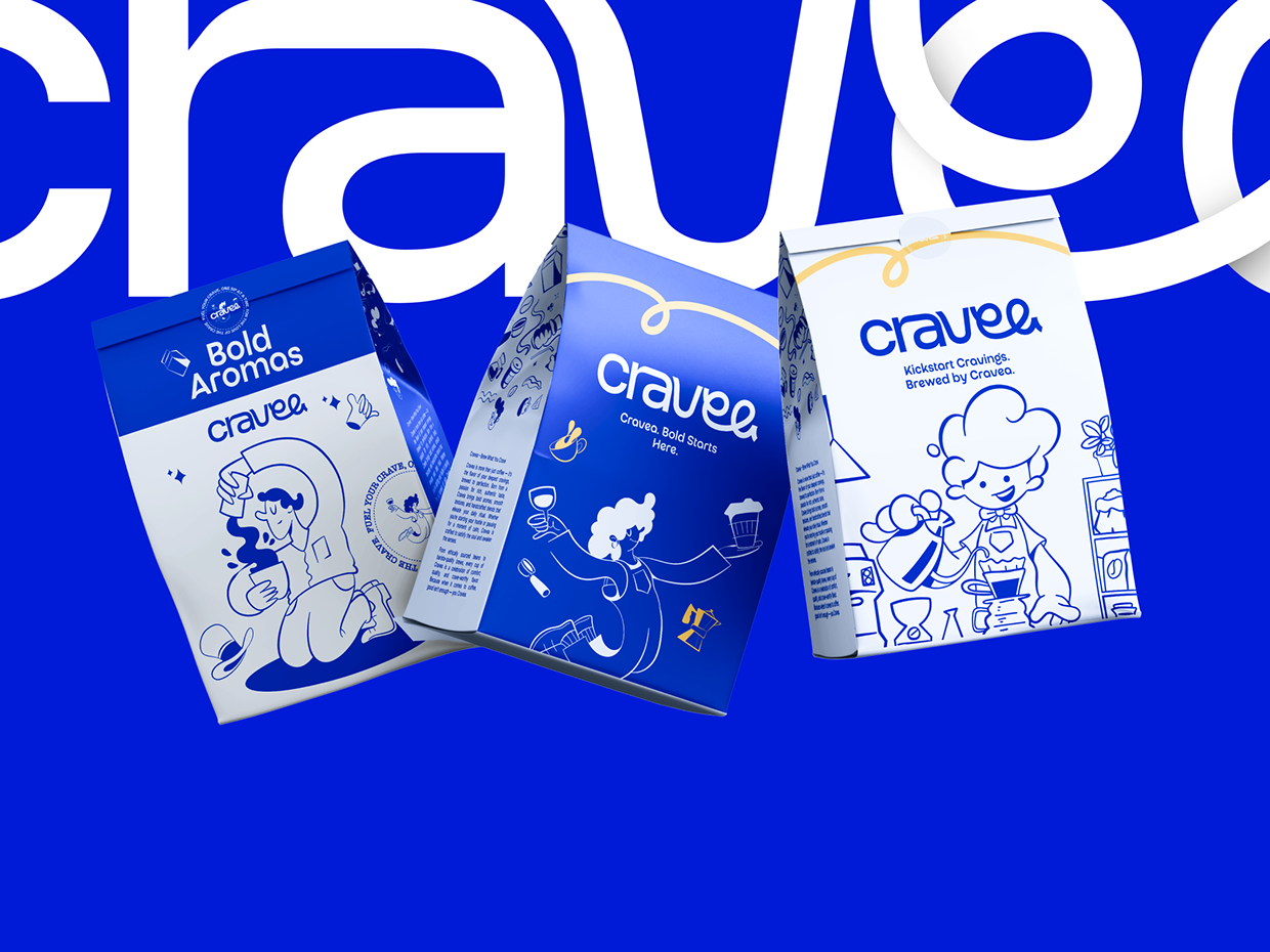CRAVEA | Coffee Brand Identity & Packaging | Case Study Image 6