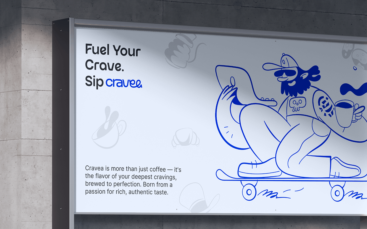 CRAVEA | Coffee Brand Identity & Packaging | Case Study Image 14