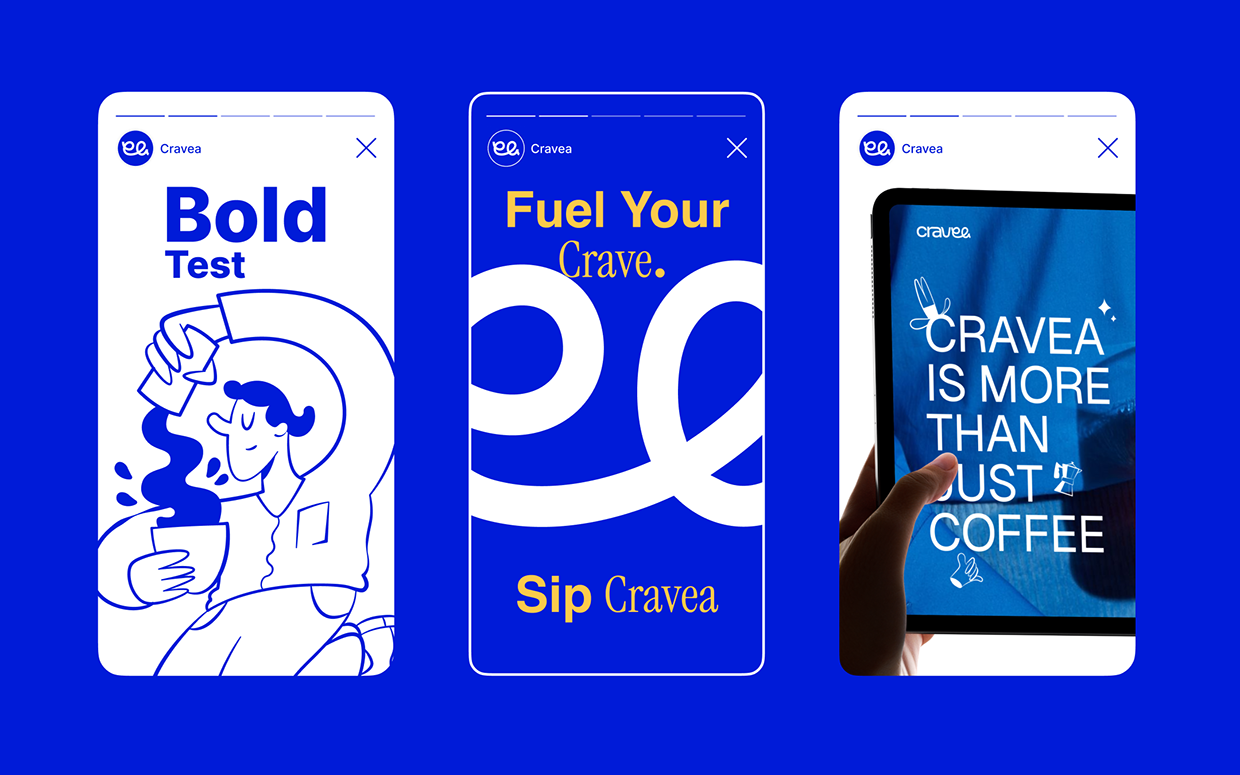 CRAVEA | Coffee Brand Identity & Packaging | Case Study Image 19
