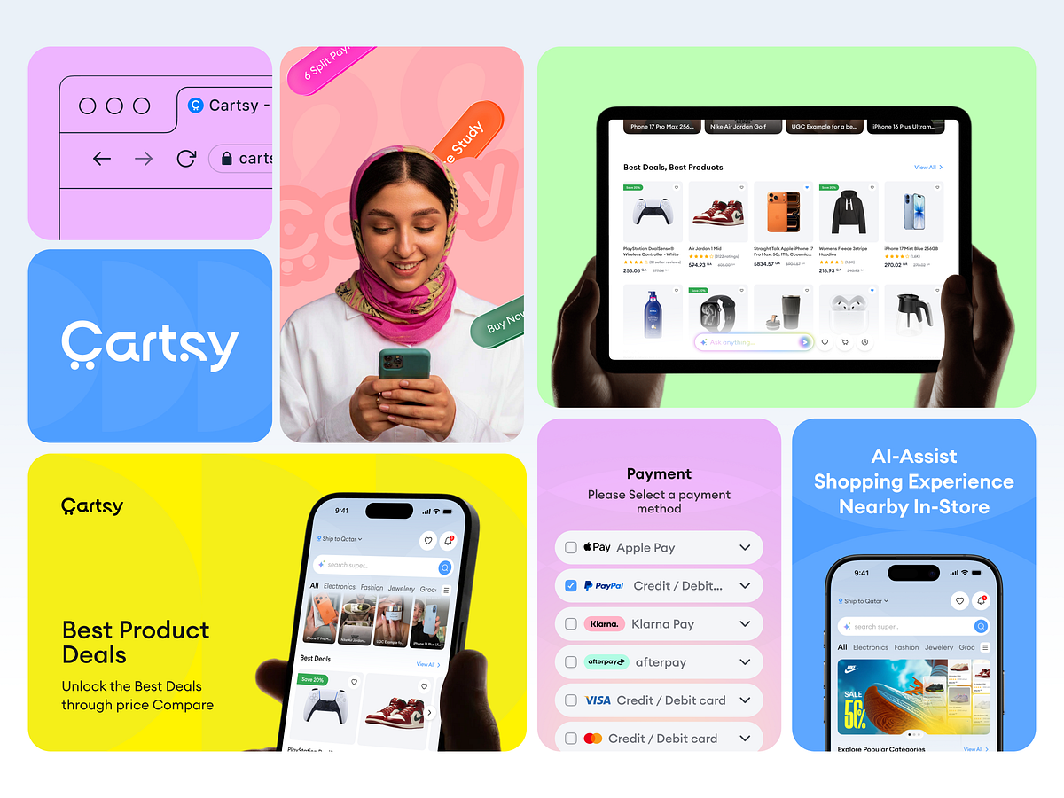 Cartsy | AI eCommerce Bento Design | Sleeko