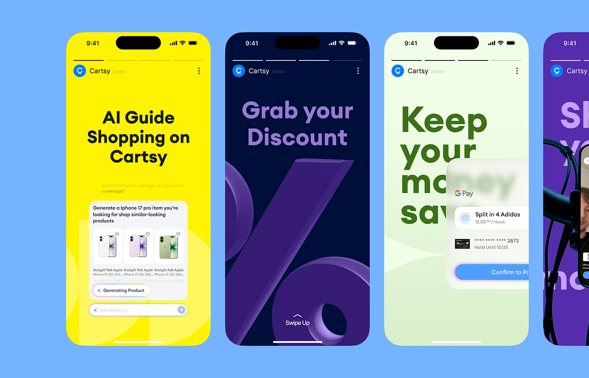 Cartsy | AI eCommerce Bento Design | Sleeko Image 1