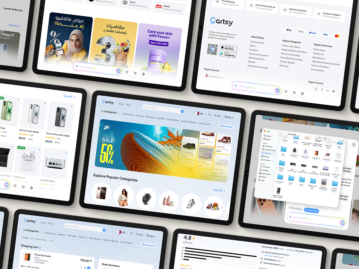 Cartsy | Web Homepage Design | Sleeko Image 0