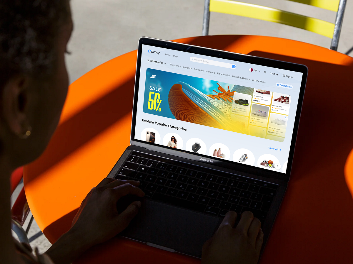 Cartsy | Web Homepage Design | Sleeko Image 1