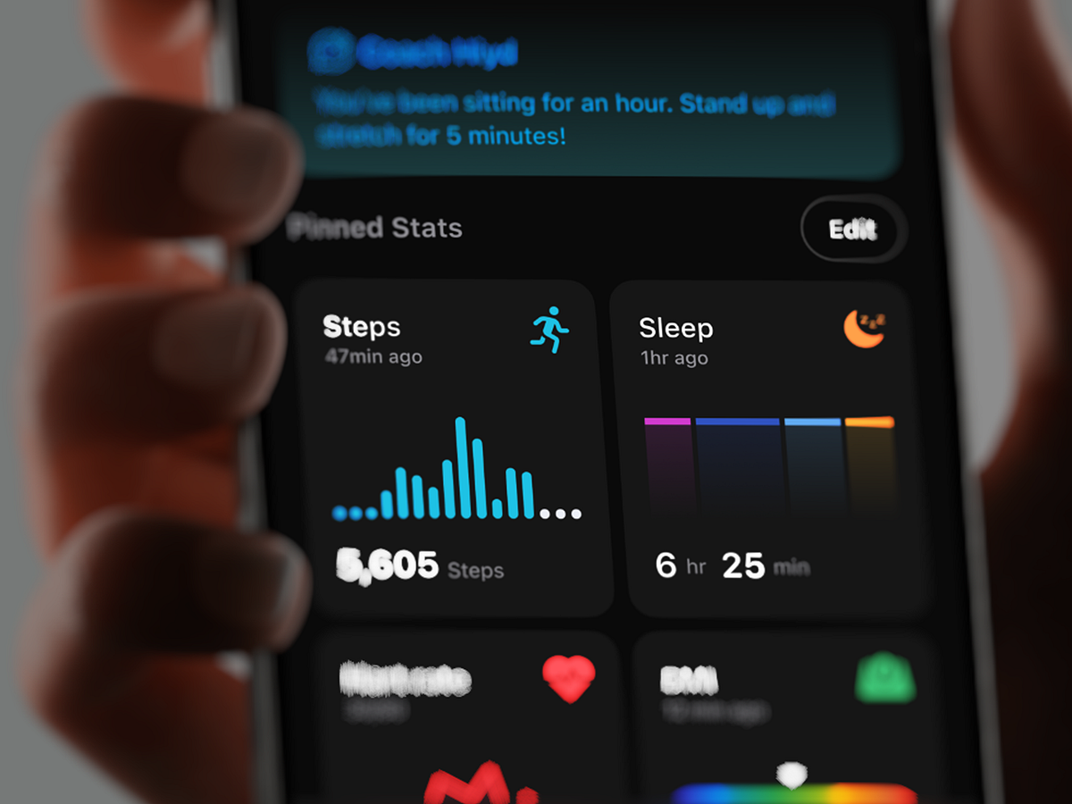 Hyid | Fitness Tracker App — Home Dashboard