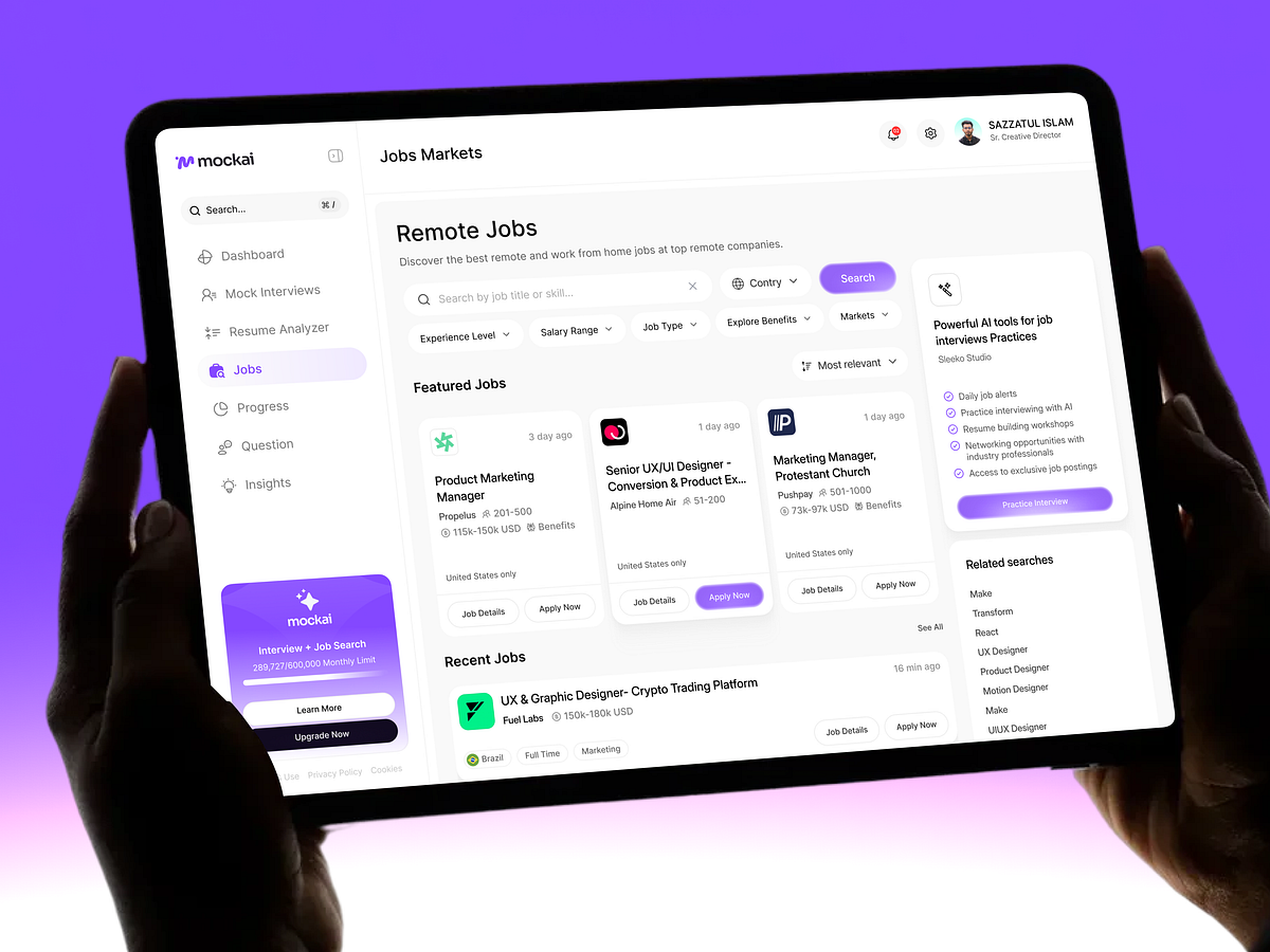 Mock AI — Job Market Flow