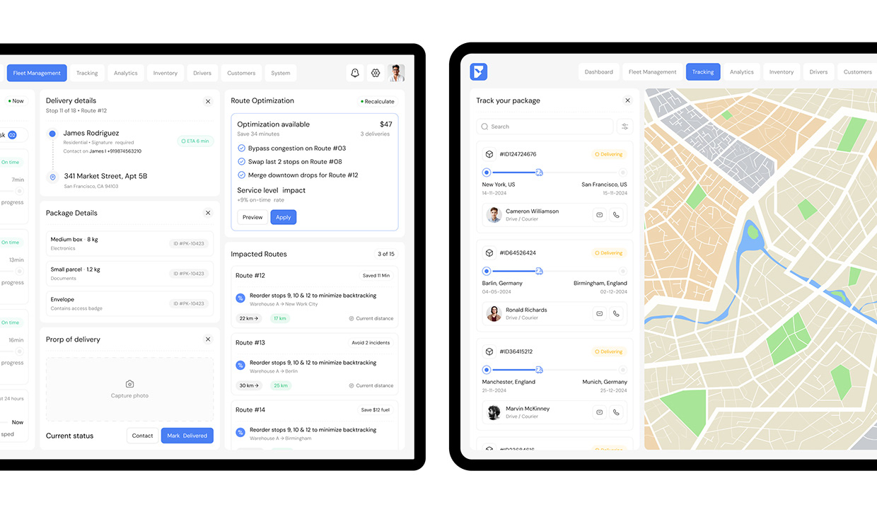 Smart Logistics & Fleet Management UI/UX Image 13