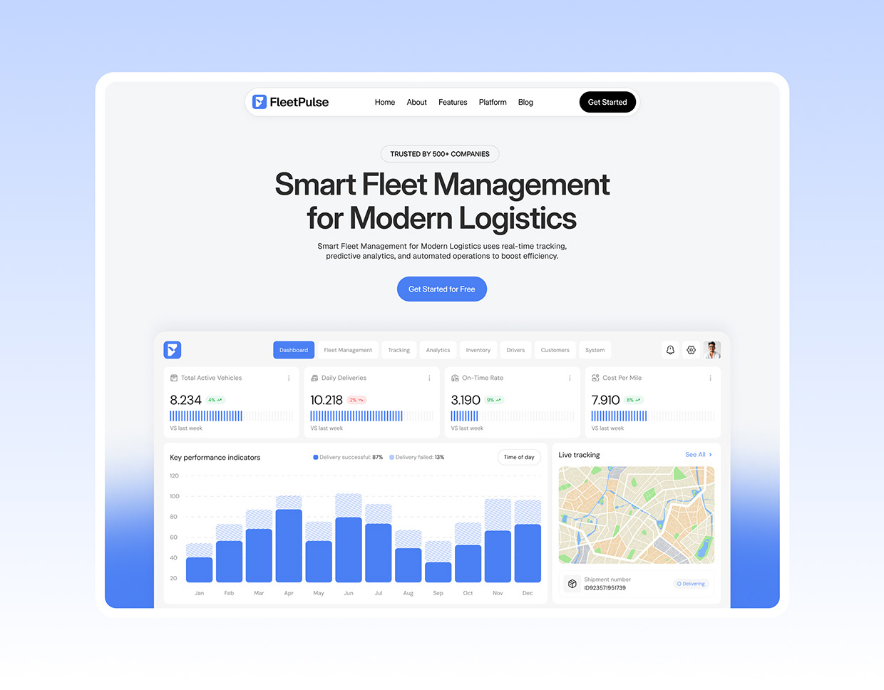 Smart Logistics & Fleet Management UI/UX Image 21