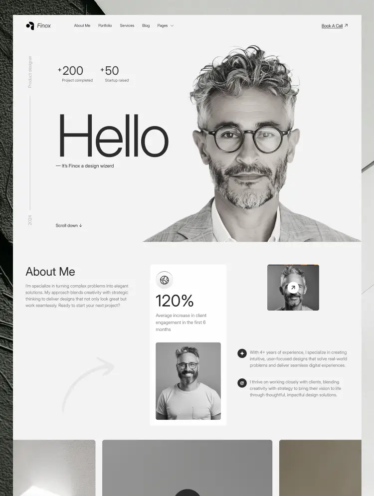 Finox Website Page Template for Webflow