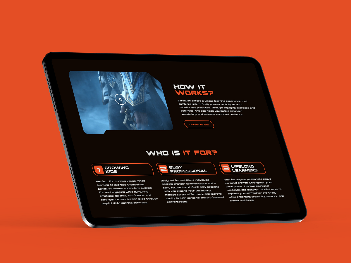 Gamified Language Learning Website Design Image 2