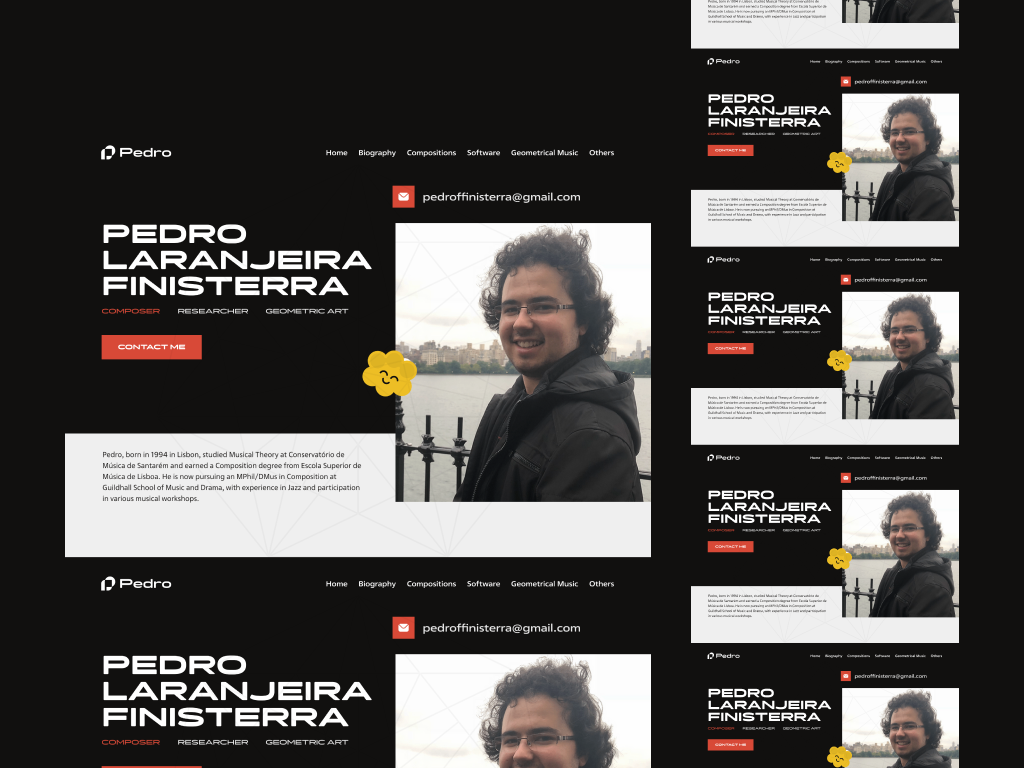 Researcher & Musician Website Design
