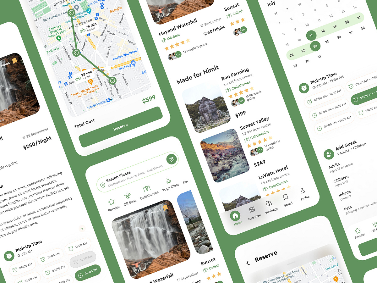 Creative Travel App UI UX design Image 0