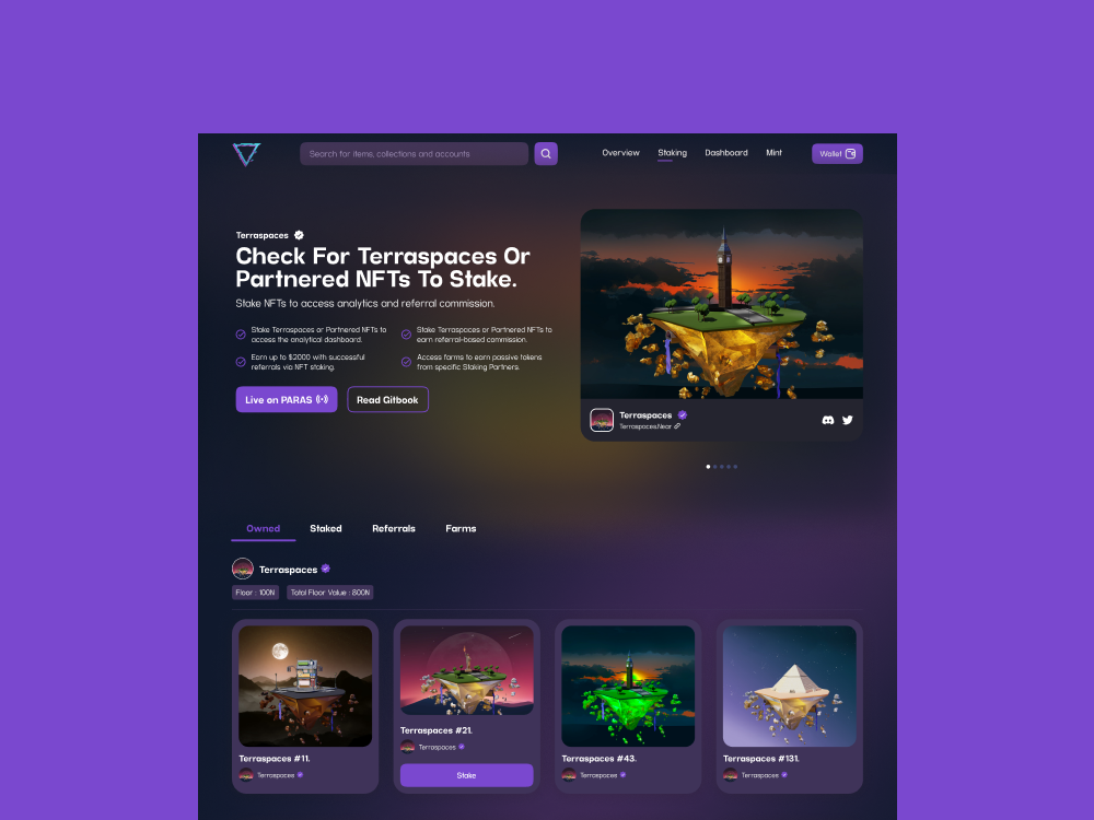 NFT Mint Focused Website UX UI Design Image 0