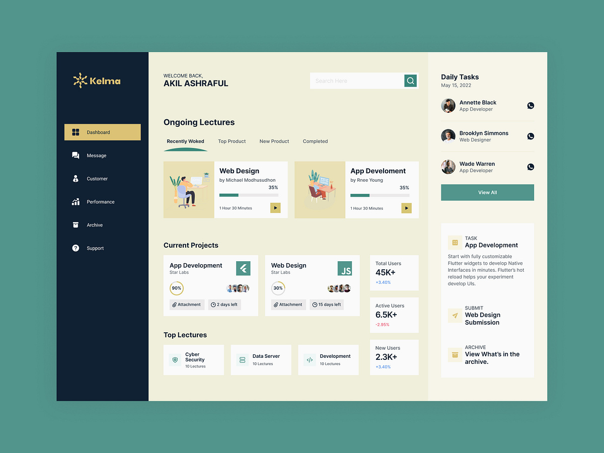 Dashboard UI Design Image 3