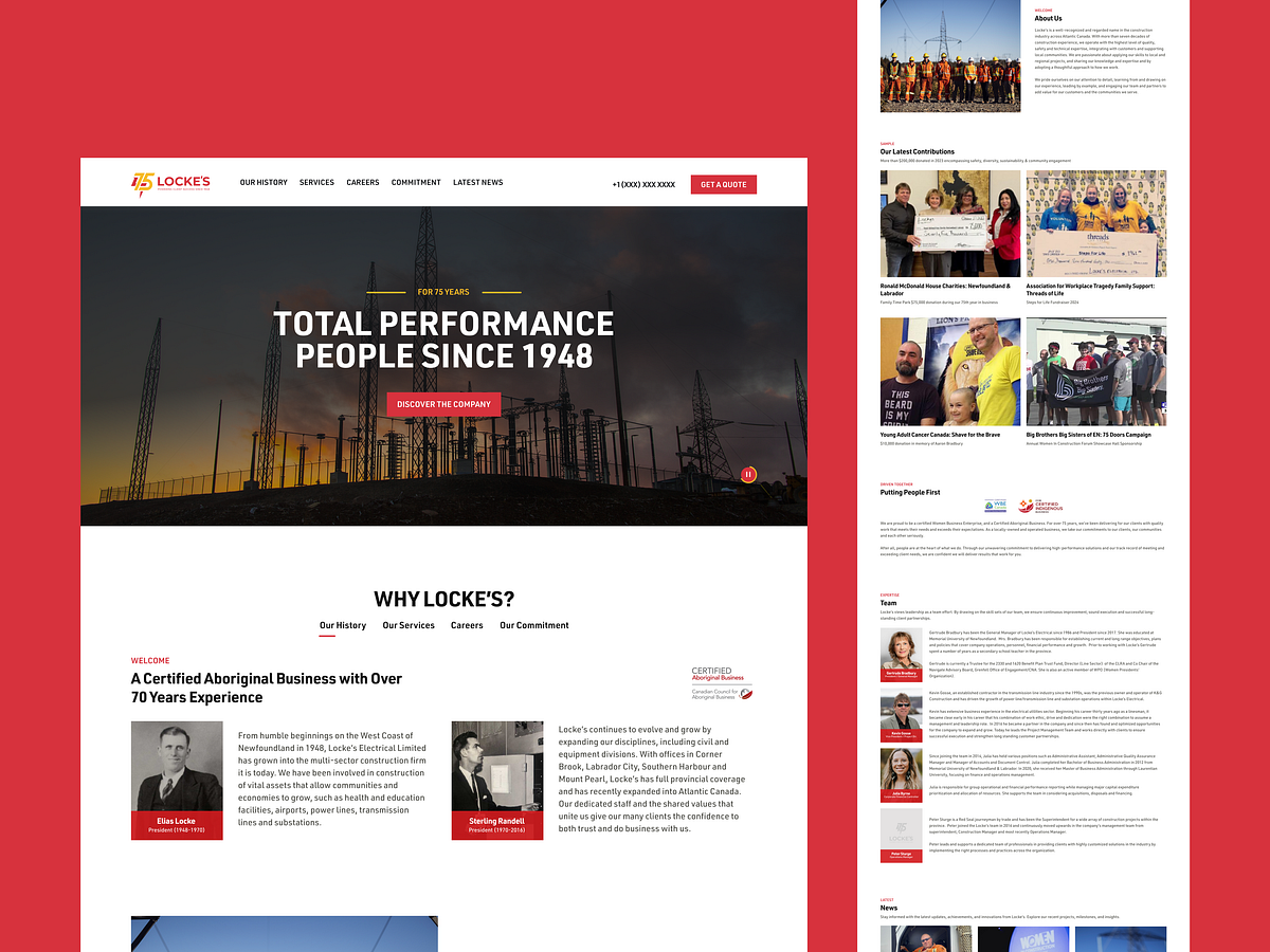 Electrical, Civil Contractor and Construction Website Design