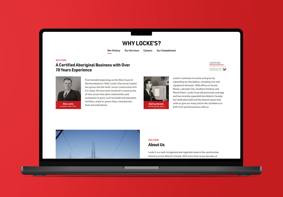 Electrical, Civil Contractor and Construction Website Design Image 1