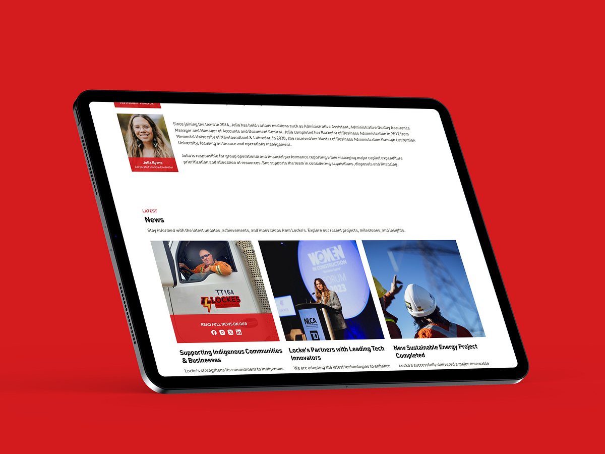 Electrical, Civil Contractor and Construction Website Design Image 2