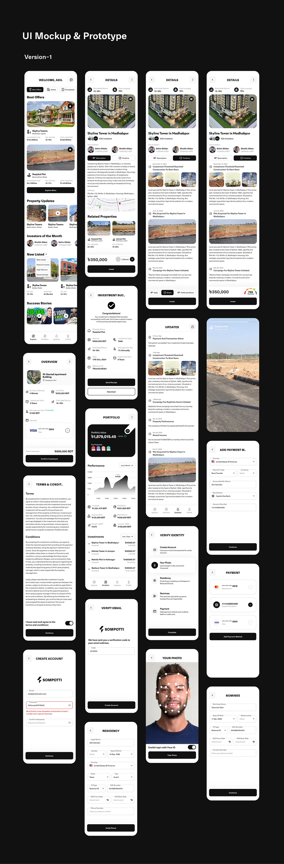 Sompotti (Real Estate Crowdfunding) - UX Case Study Image 14