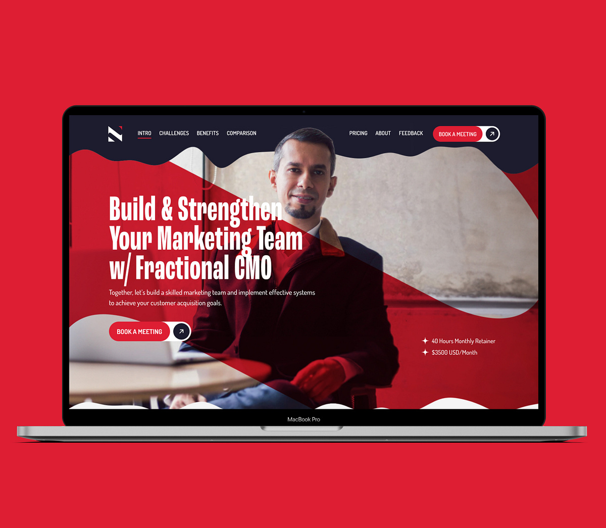 Fractional CMO Landing Page Design Image 1