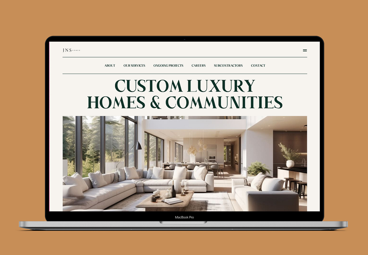 Luxury Real Estate Website Design Image 1