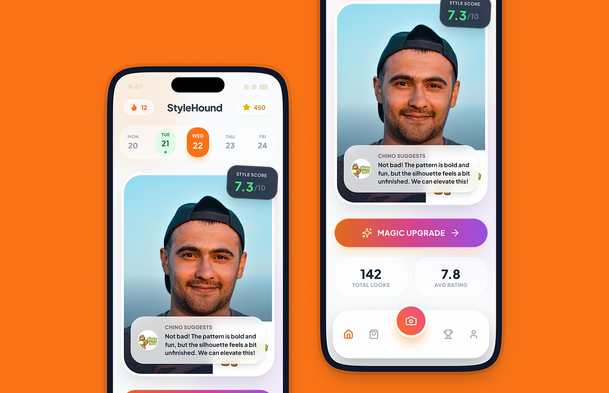 AI Gamified Fashion App with Advisor Outfit Matching Image 1