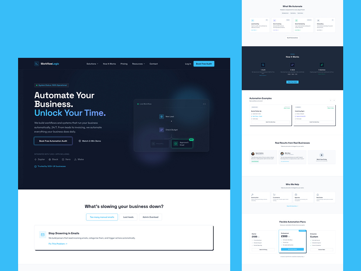 Business Automation Agency Website Design Image 0