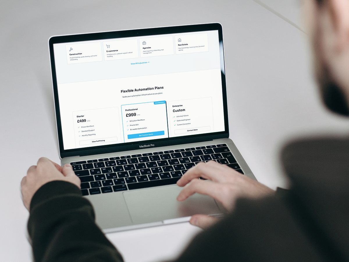 Business Automation Agency Website Design Image 2