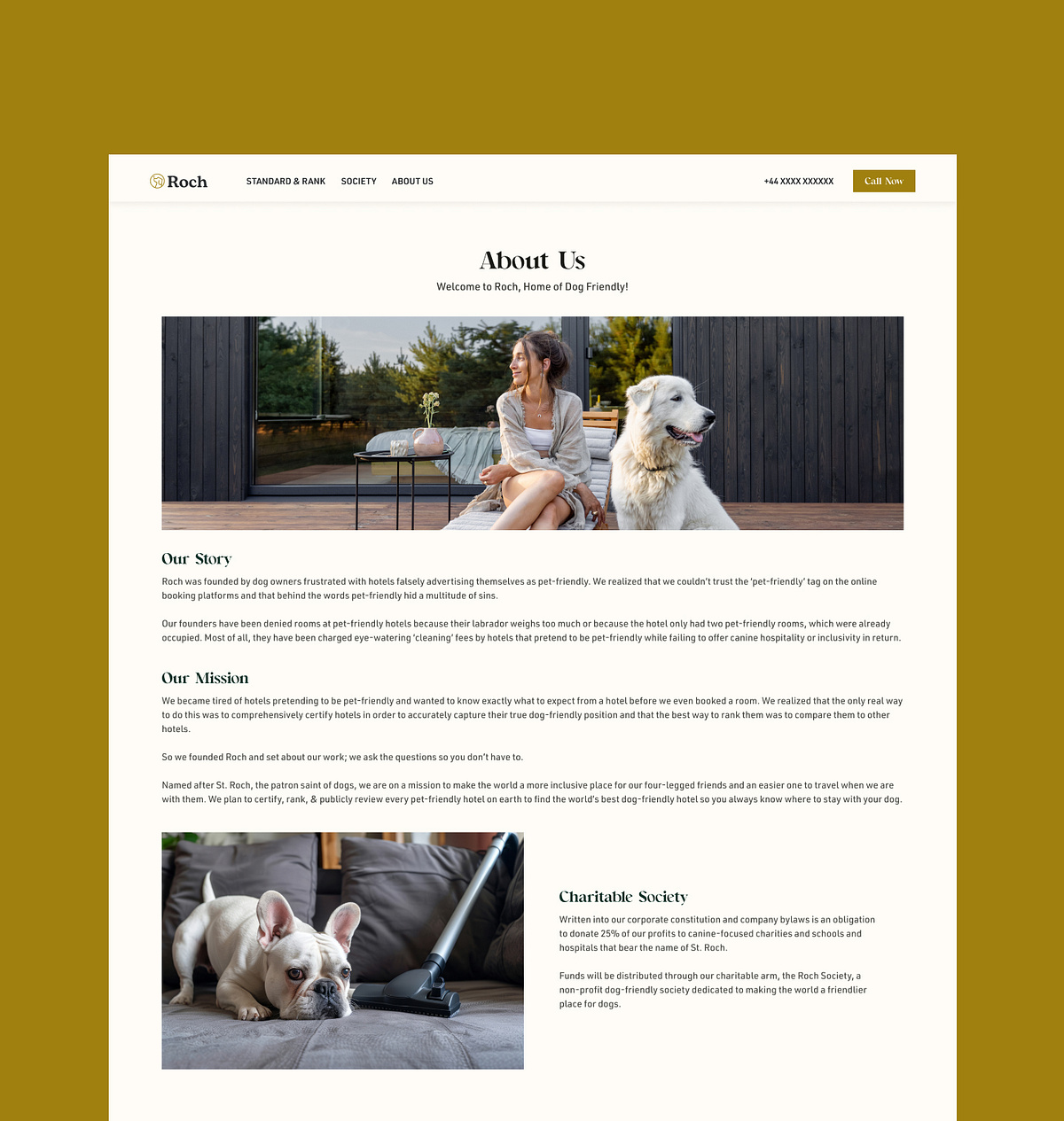 Dog-Friendly Hotel Certification & Ranking Website Design Image 5